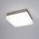Dice LED 6 inch Brushed Nickel Flush Mount Ceiling Light in 3000K, dweLED