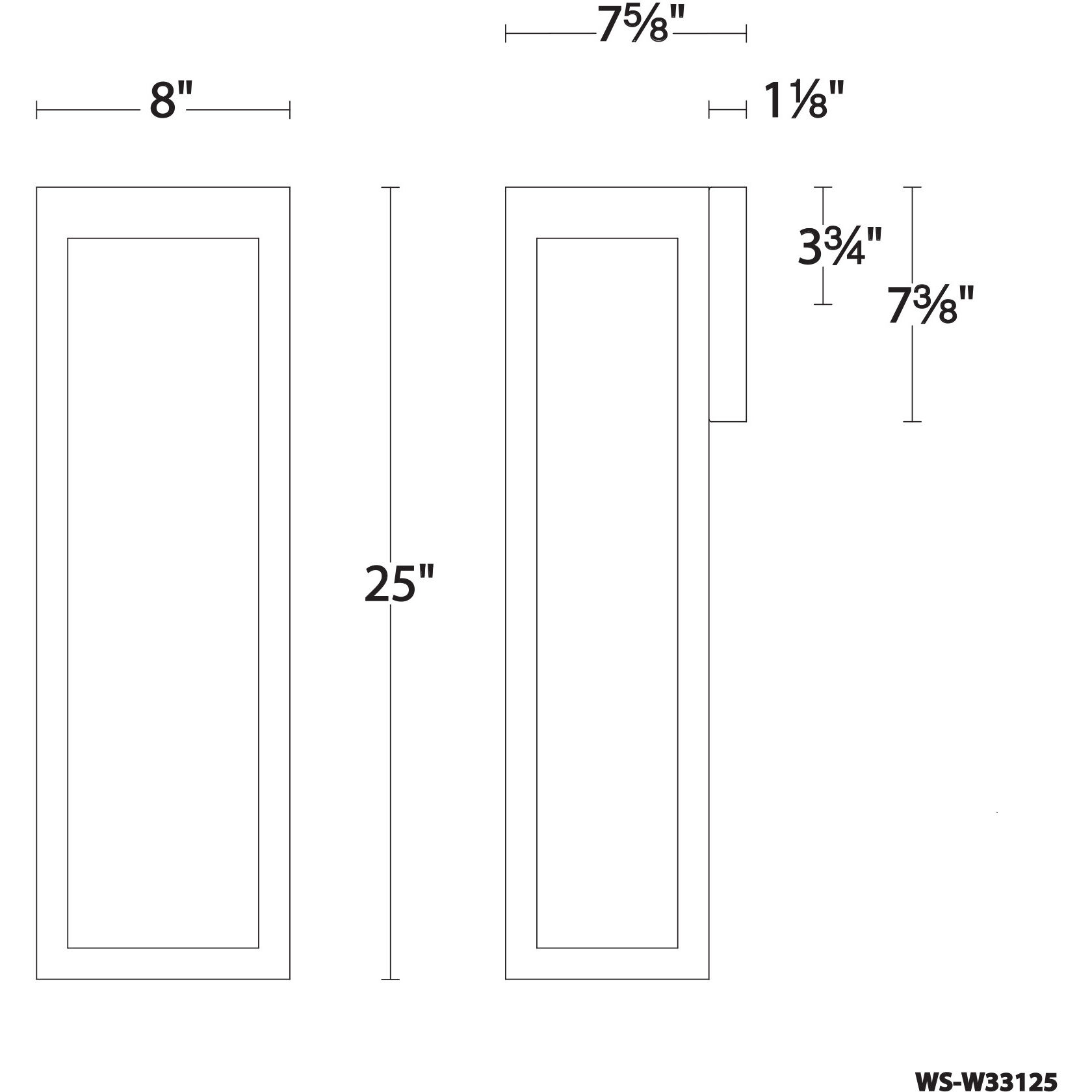 Hawthorne LED 7.63 inch Black Outdoor Wall Light, dweLED