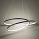 Marques LED 28 inch Black Pendant Ceiling Light, dweLED