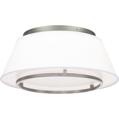 Hailey LED 16 inch Brushed Nickel Flush Mount Ceiling Light, dweLED