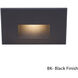 LEDme Step and Wall Lights 277 3.9 watt Black On Aluminum Step Light in White, LED, 16.62 inch
