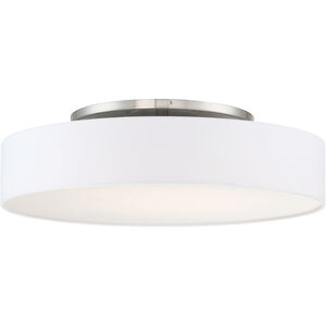 Manhattan LED 26 inch Brushed Nickel Semi-Flush Mount Ceiling Light, dweLED