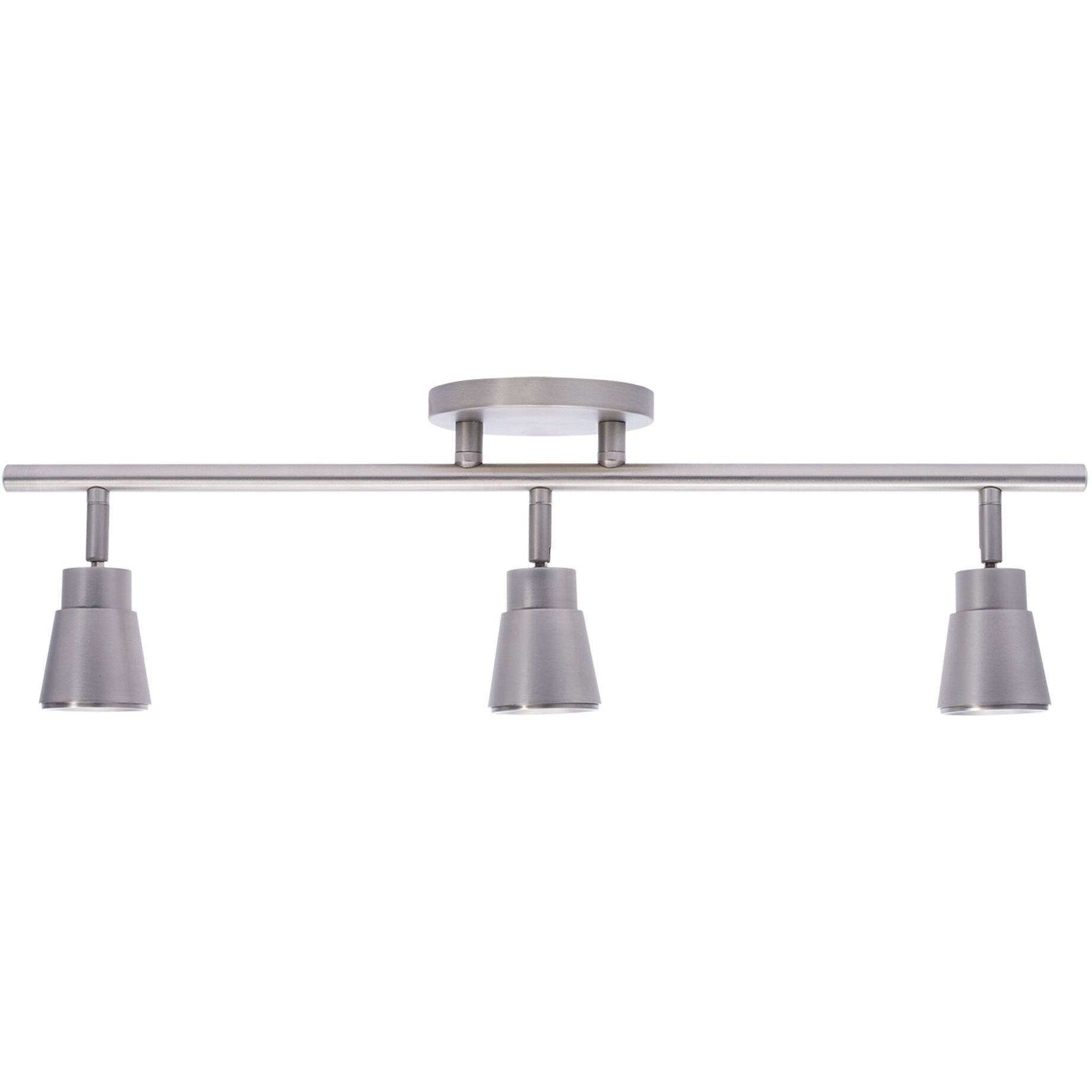 ako Solo 3 Light 120 Brushed Nickel Track Lighting Ceiling Light