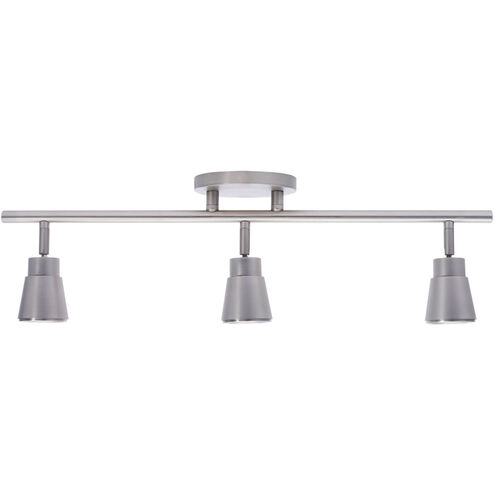 Solo 3 Light 120 Brushed Nickel Track Lighting Ceiling Light