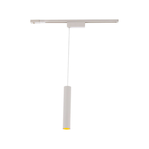 Silo Pendants 1 Light 120 White/White Track Head Ceiling Light in 4000K