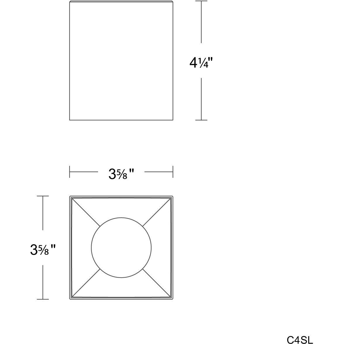 Zoron LED 3.63 inch White Outdoor Ceiling Lighting