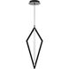 Tribeca LED 9 inch Black Pendant Ceiling Light in 3000K, dweLED