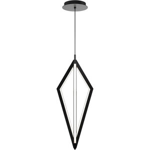 Tribeca LED 9 inch Black Pendant Ceiling Light in 3500K, dweLED