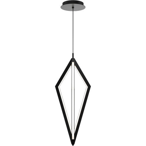 Tribeca LED 9 inch Black Pendant Ceiling Light in 3500K, dweLED