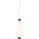 Amelia 1 Light 7 inch Black Mini Pendant Ceiling Light, dweLED
