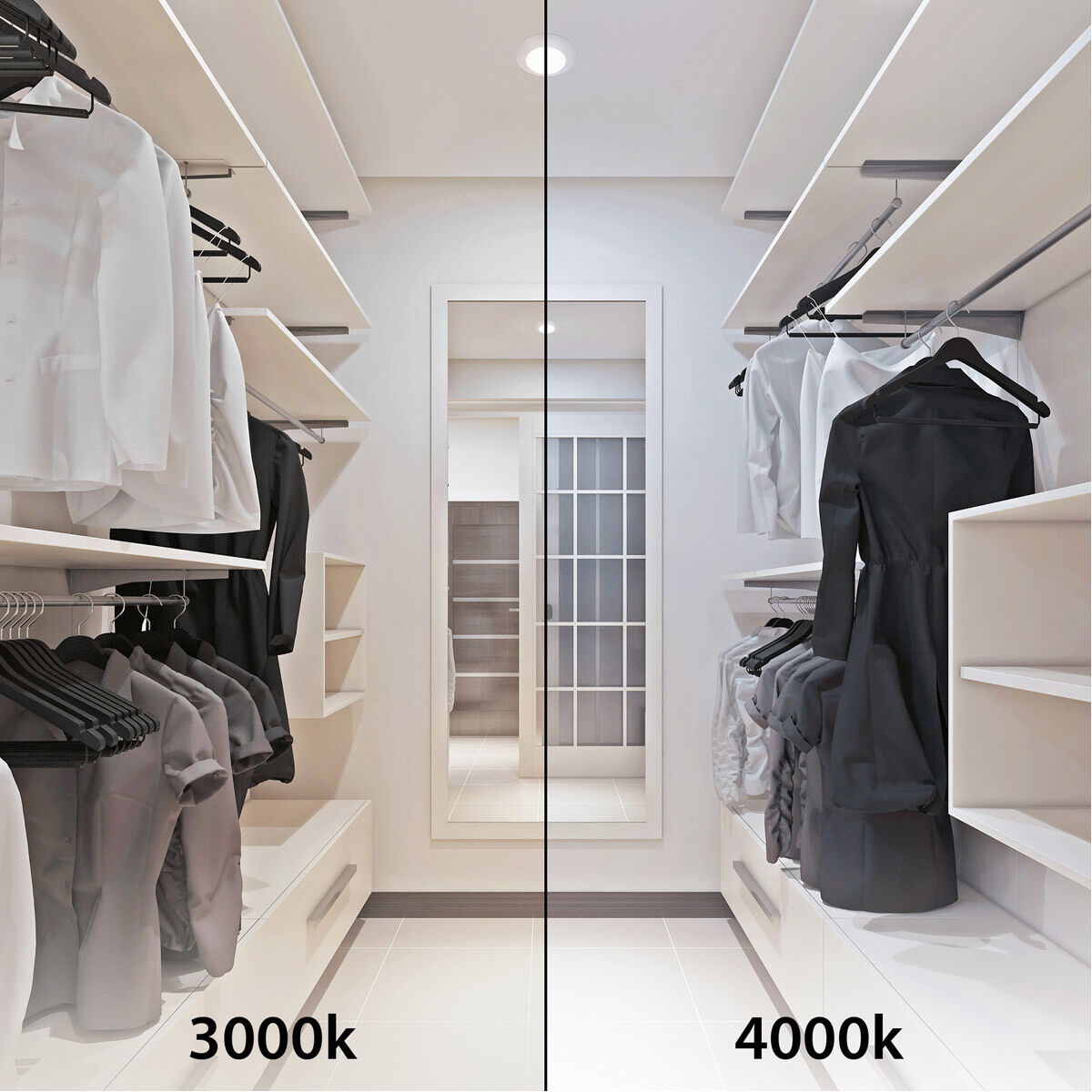 Flush mount ceiling light for closet store