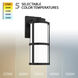 Lantern LED 14 inch Black Outdoor Wall Lighting, WAC Limited