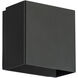 Boxi Wall Sconce Wall Light in 3000K, Black, dweLED