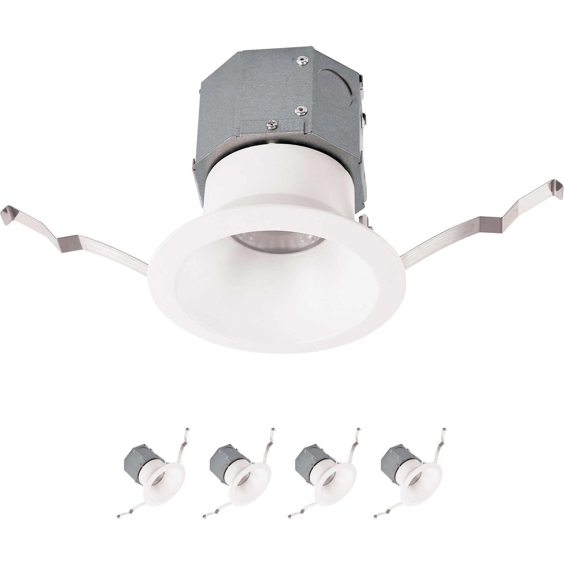 Pop-in LED White Complete Kit Recessed Lighting