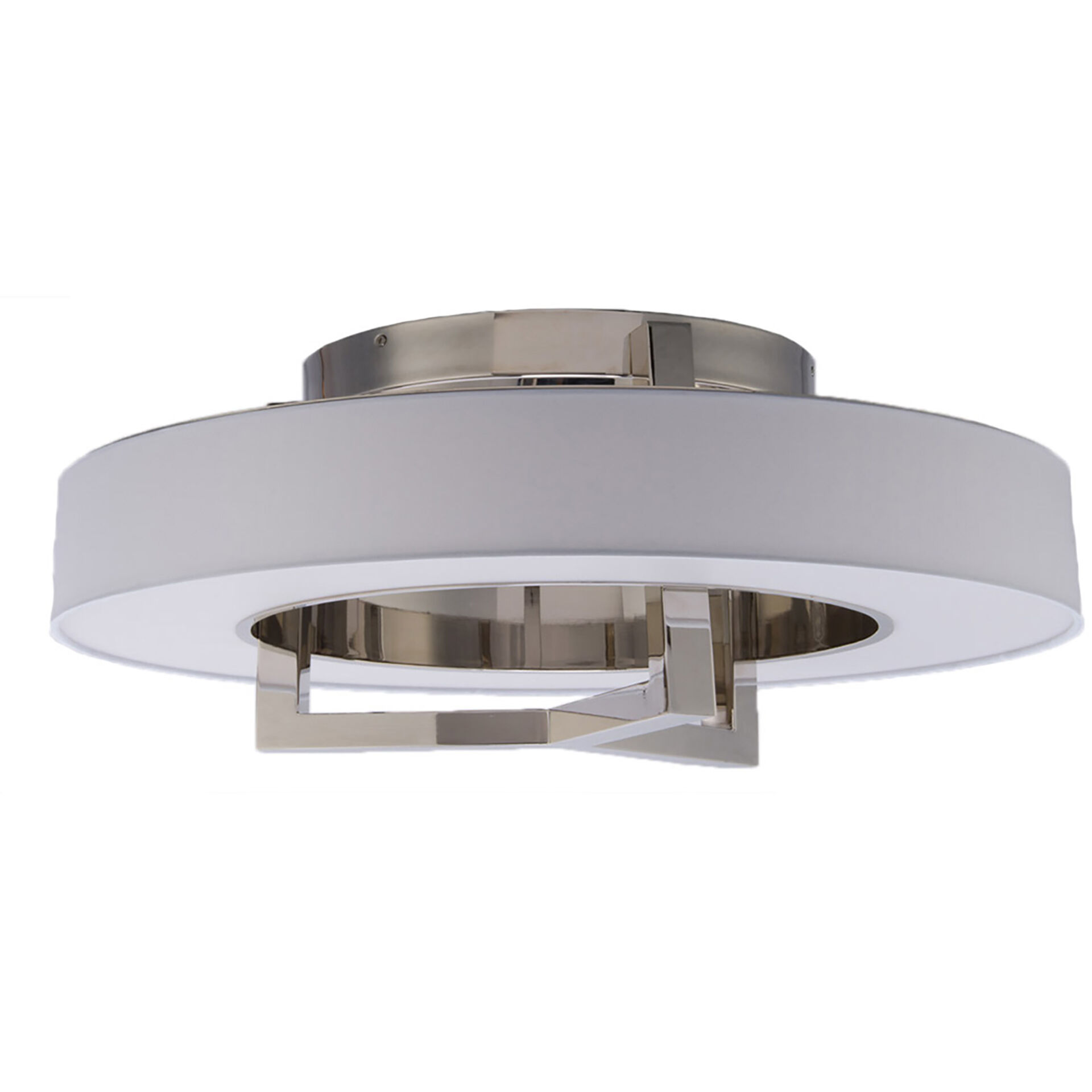 Madison LED 28 inch Brushed Nickel Flush Mount Ceiling Light, dweLED