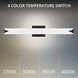 Straitaway LED 32 inch Black Bath Vanity & Wall Light in 4000K, dweLED