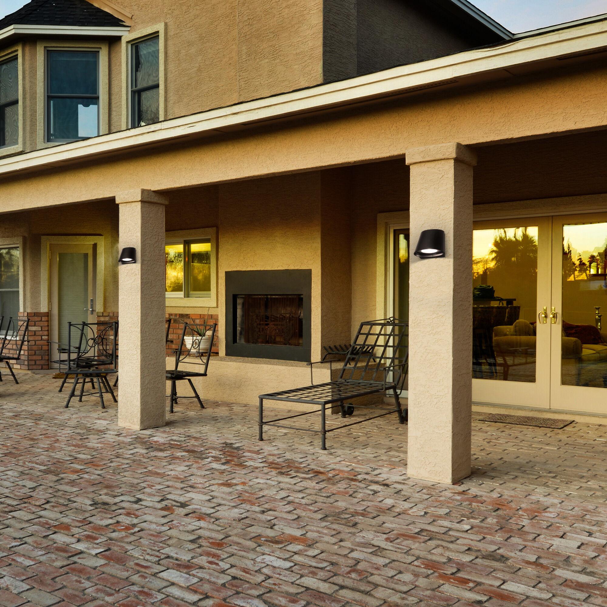 Mod LED 5.25 inch Bronze Outdoor Wall Light, dweLED