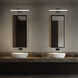 Flatte LED 34 inch Black Chrome Bath Vanity & Wall Light in Black/Chrome, dweLED
