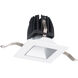 FQ Integrated LED Haze/White Recessed Trim in 1800-3000K, 2" LED