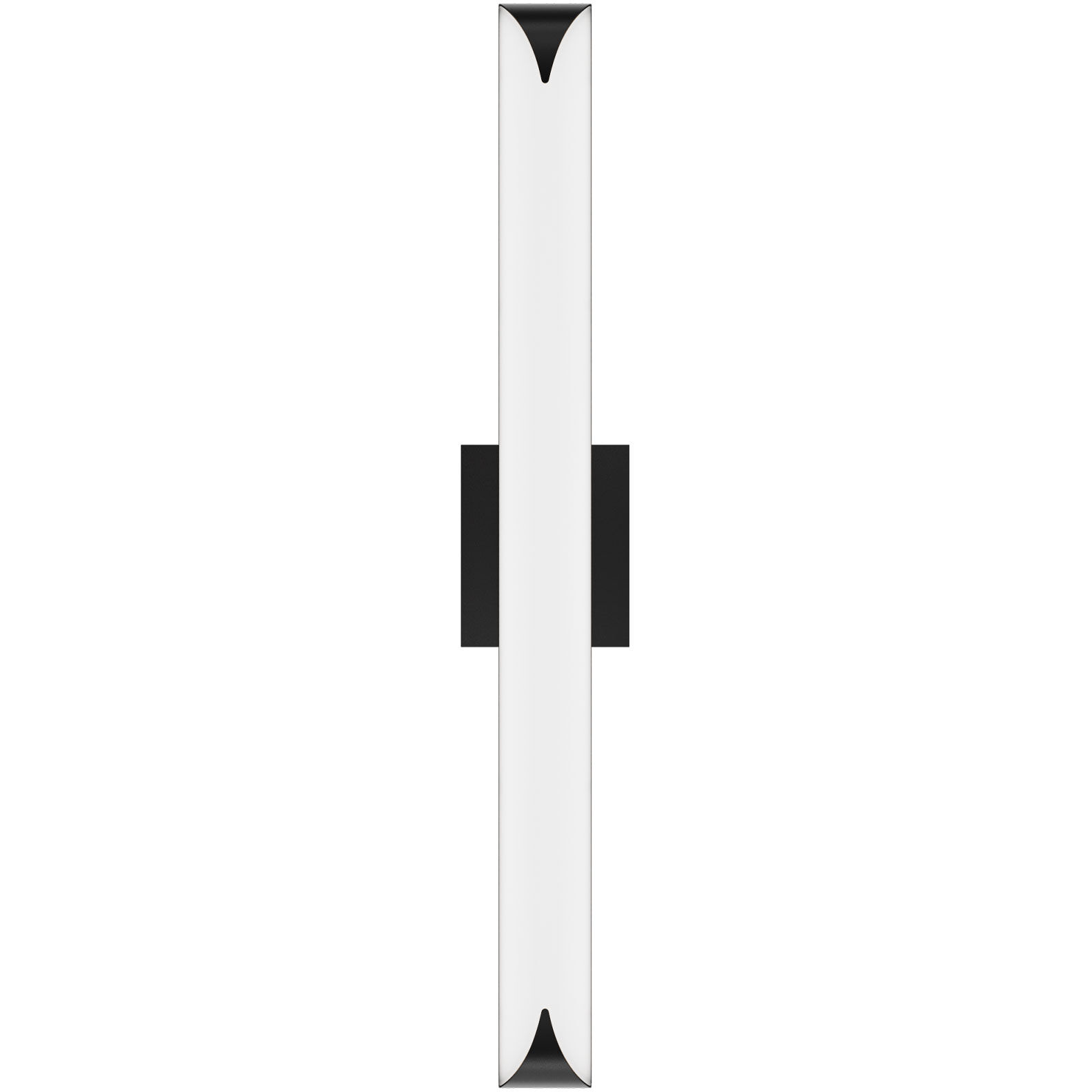 Straitaway LED 32 inch Black Bath Vanity & Wall Light in 2700K, dweLED