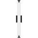 Straitaway LED 32 inch Black Bath Vanity & Wall Light in 4000K, dweLED
