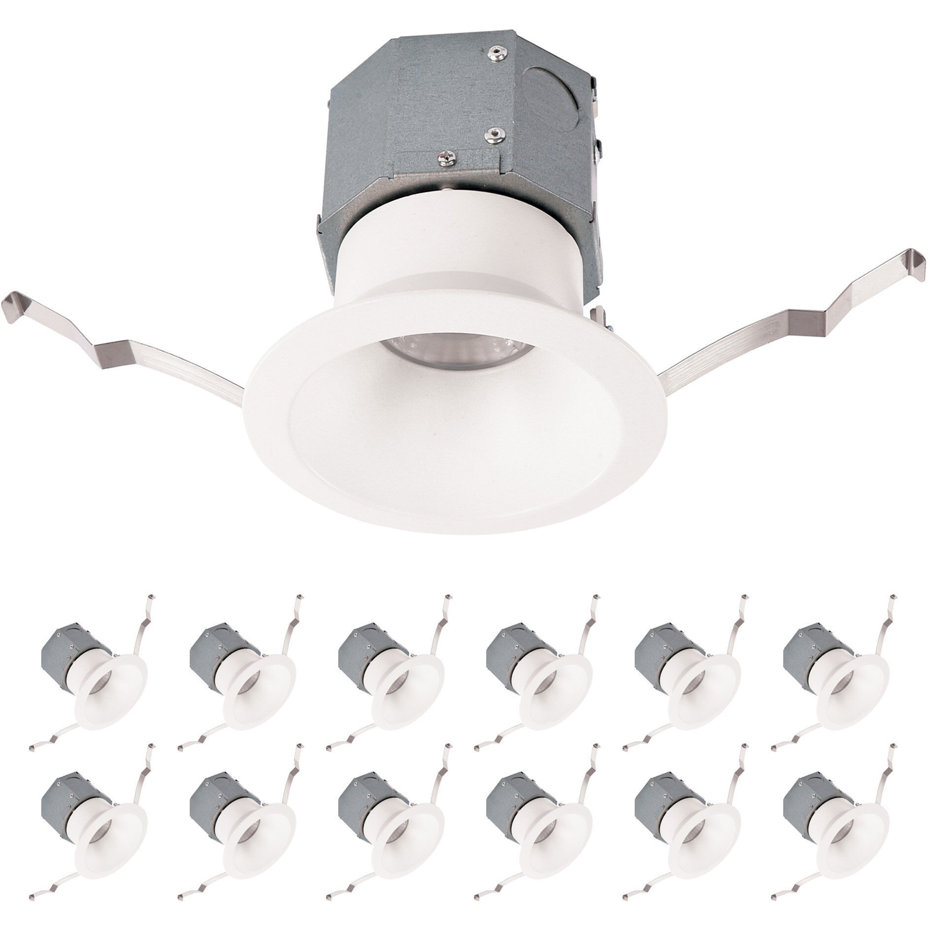 Pop-in LED White Complete Kit Recessed Lighting