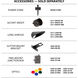 Grand 120 13 watt Black Accent Light in 3000K Warm White LED, WAC Landscape
