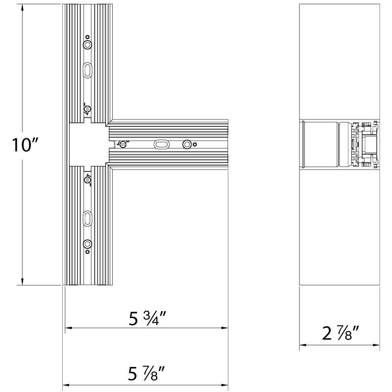 Ventrix Black Track Component Ceiling Light