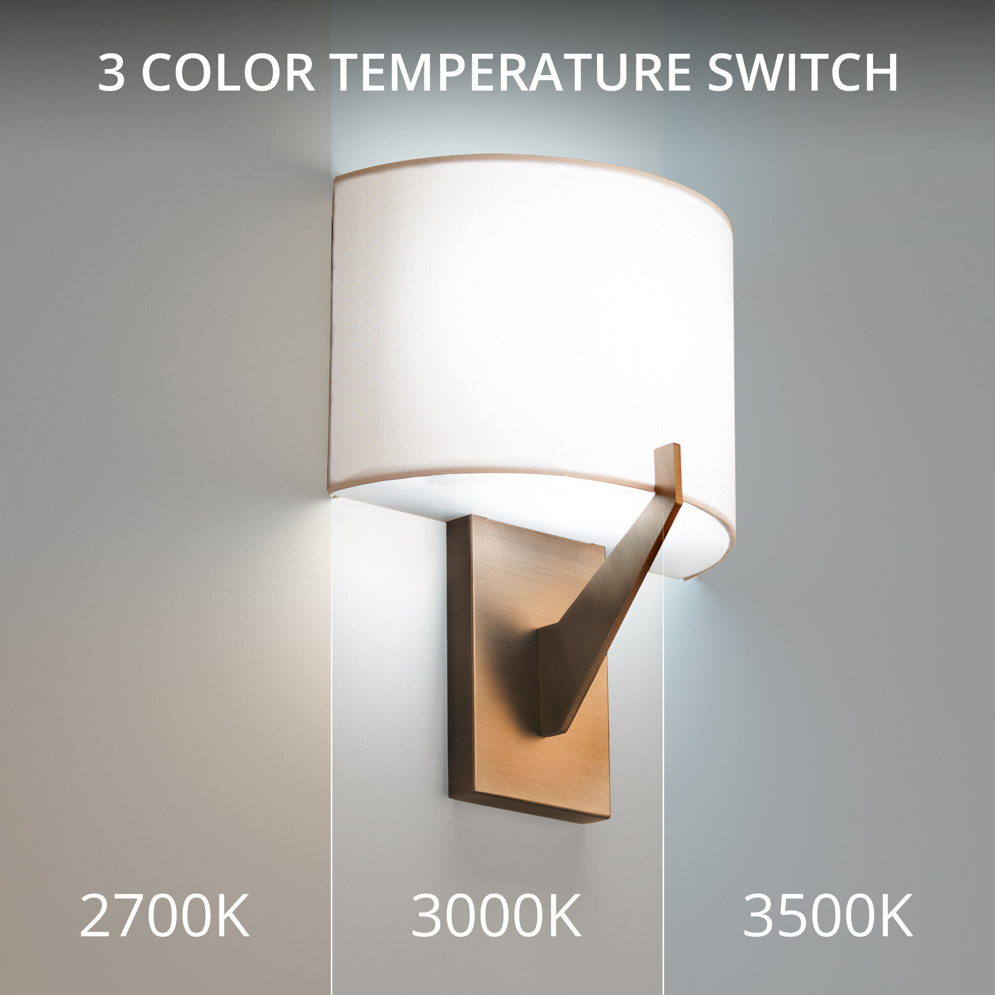 Fitzgerald LED 4 inch Aged Brass ADA Wall Sconce Wall Light in 3500K, dweLED