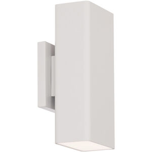 Edgey 2 Light 10 inch White Outdoor Wall Light