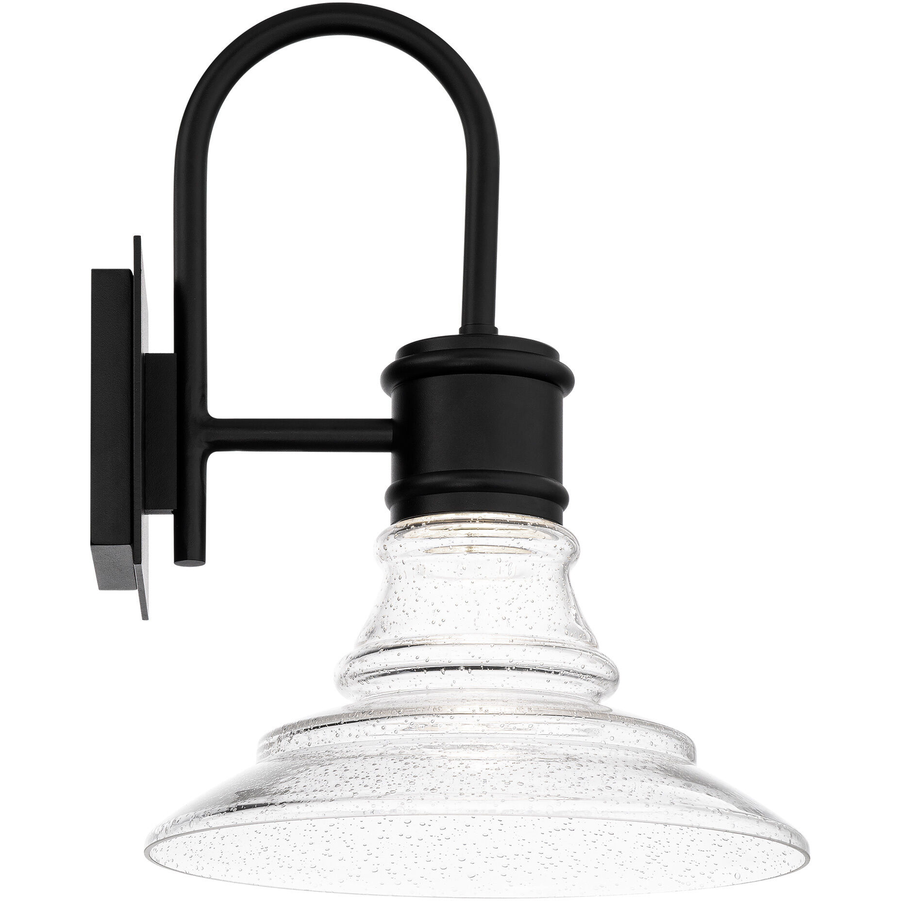 Nantucket LED 16 inch Black Outdoor Wall Light, dweLED