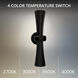 Fido LED 24 inch Black Outdoor Wall Light, dweLED