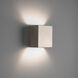 Boxi Wall Sconce Wall Light in 3000K, Brushed Nickel, dweLED
