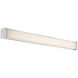 Svelte LED 34.5 inch Brushed Nickel Bath Vanity & Wall Light in 3500K, dweLED