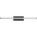 Parallax LED 24 inch Black Bath Vanity & Wall Light, dweLED