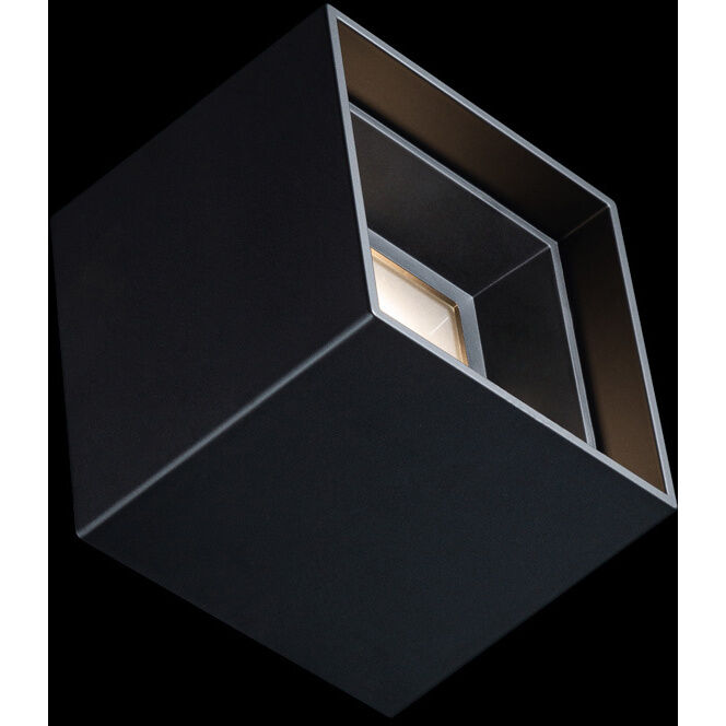 Downtown LED 5 inch Black Flush Mount Ceiling Light in 4000K, dweLED