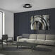 Miso LED 22 inch Black Flush Mount Ceiling Light in 3500K, dweLED