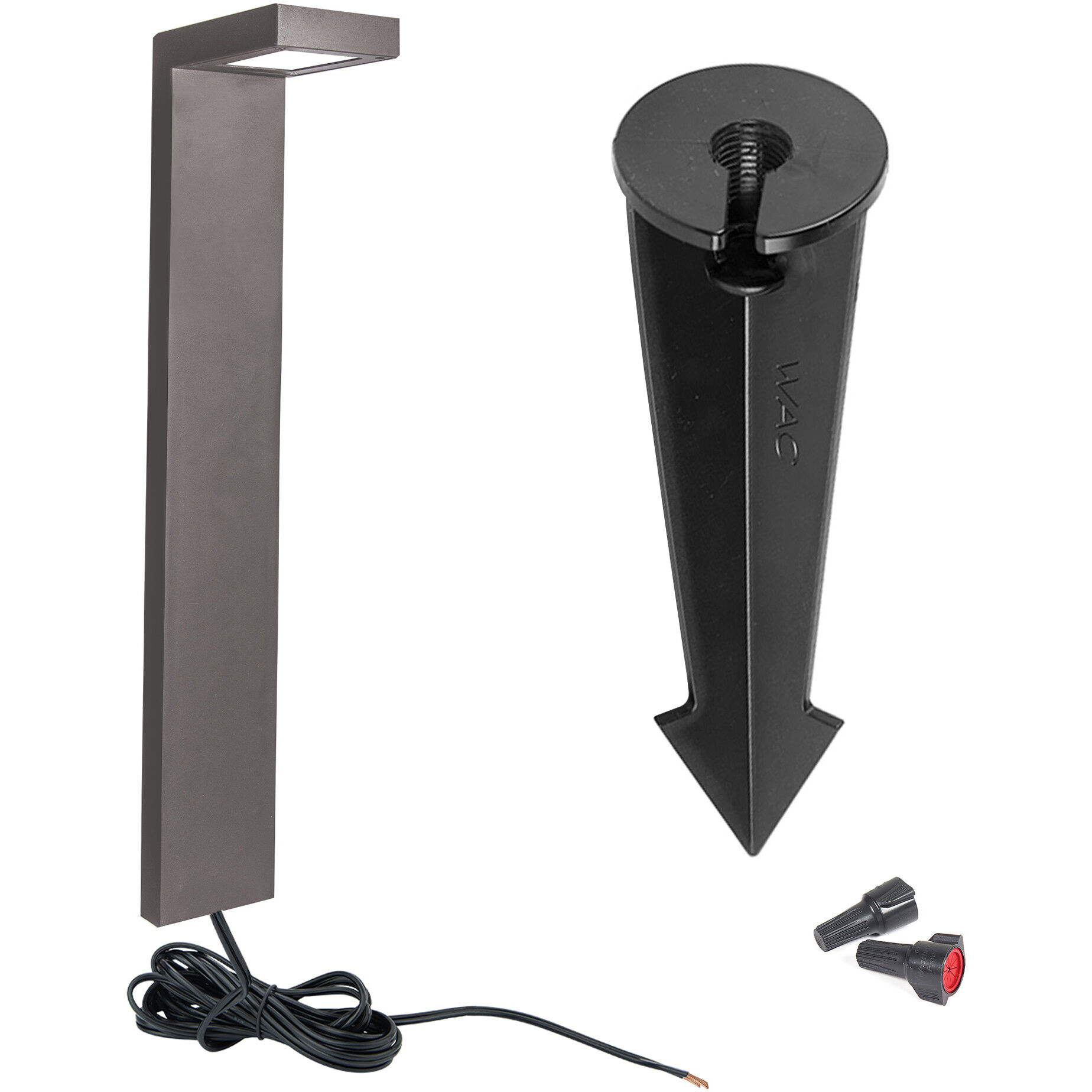Ledge 12 3 watt Bronze Path Lighting in 2700K, Path and Area Light, WAC Landscape