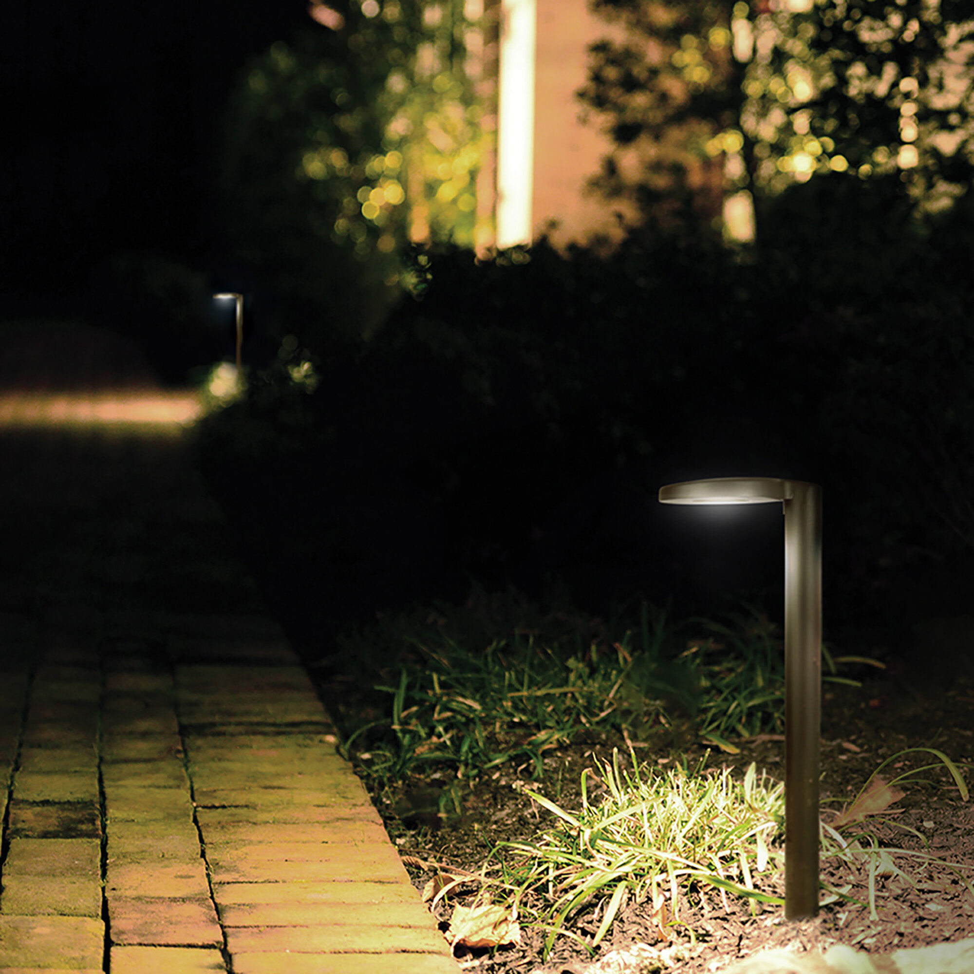 Eclipse 12 2.9 watt Bronze Path Lighting in 3000K, Path and Area Light, WAC Landscape
