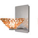 Eternity Jewelry 1 Light 4.13 inch Brushed Nickel Wall Sconce Wall Light