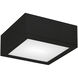 Rubix LED 10 inch Black Outdoor Flush
