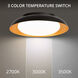Taurus LED 17.88 inch Black Gold Flush Mount Ceiling Light, dweLED