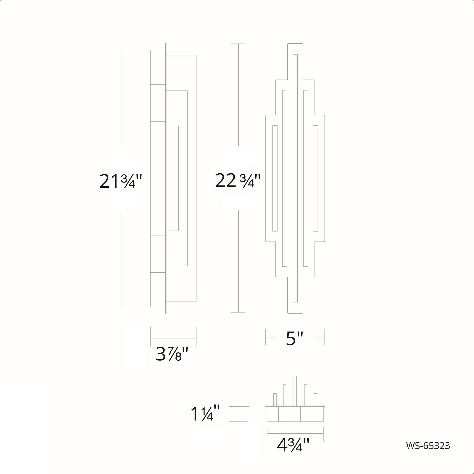 Nouveau Wall Sconce Wall Light in 2700K, dweLED