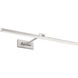 Reed 25.00 watt 32.5 inch Brushed Nickel Picture Light Wall Light, dweLED