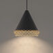 Lacey 1 Light 22 inch Black Gold Pendant Ceiling Light
