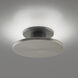 Twist-N-Lite LED 8 inch Brushed Nickel Semi-Flush Mount Ceiling Light