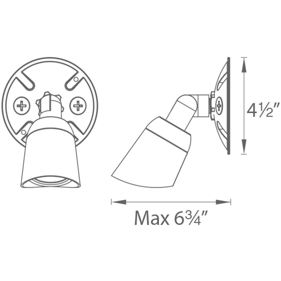 Endurance LED 6.75 inch Graphite Outdoor Wall Lighting in 5000K, WAC Limited