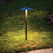 Canopy 12 6.5 watt Black Path Lighting in 2700K, Path and Area Light, WAC Landscape