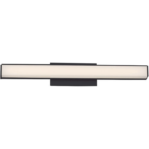 Brink LED 18 inch Black Bath Vanity & Wall Light in 3000K, dweLED