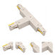 Recessed T Connecter 120 White Track Accessory Ceiling Light